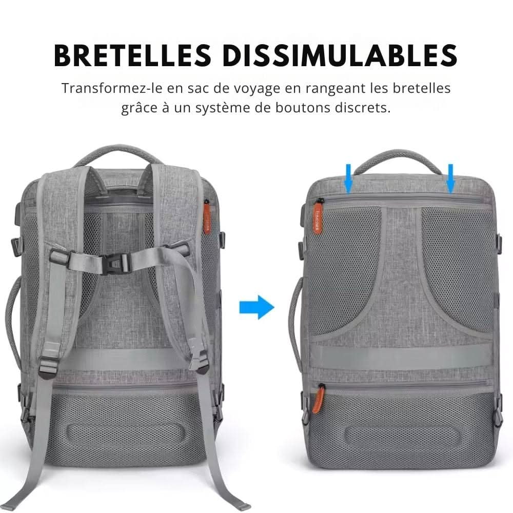 VoyageLite Pack Kabinenrucksack mit Schuhfach und USB-Anschluss