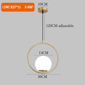 Suspensions en verre globe scandinave | Orntli
