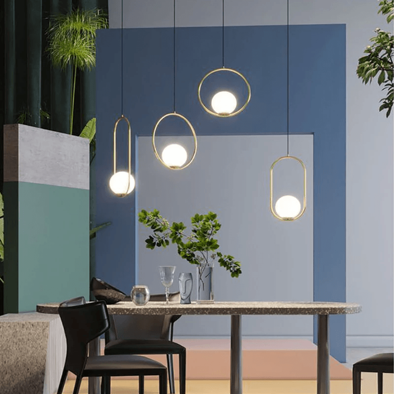 Scandinavian Glass Globe Pendant Lights | Orntli