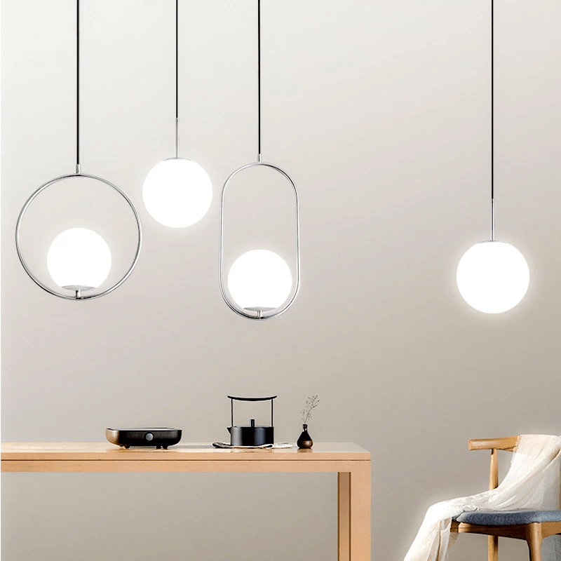 Scandinavian Glass Globe Pendant Lights | Orntli