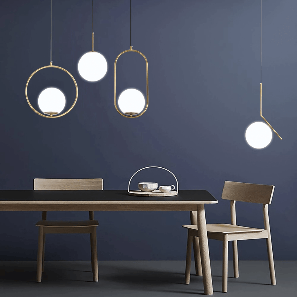 Scandinavian Glass Globe Pendant Lights | Orntli