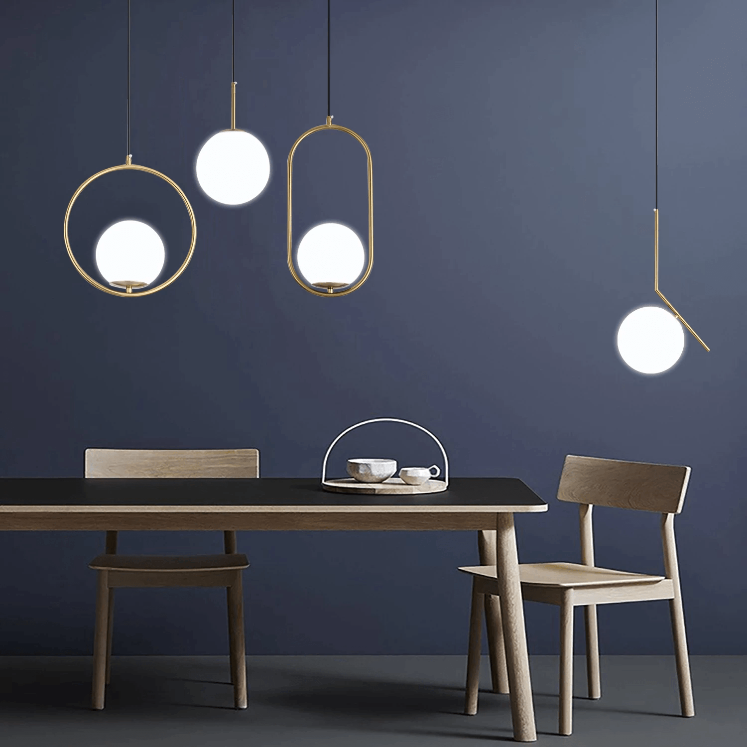 Scandinavian Glass Globe Pendant Lights | Orntli