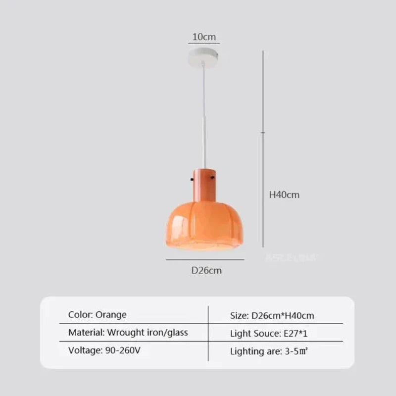 MedievalSimplicity - Lampe suspendue en verre
