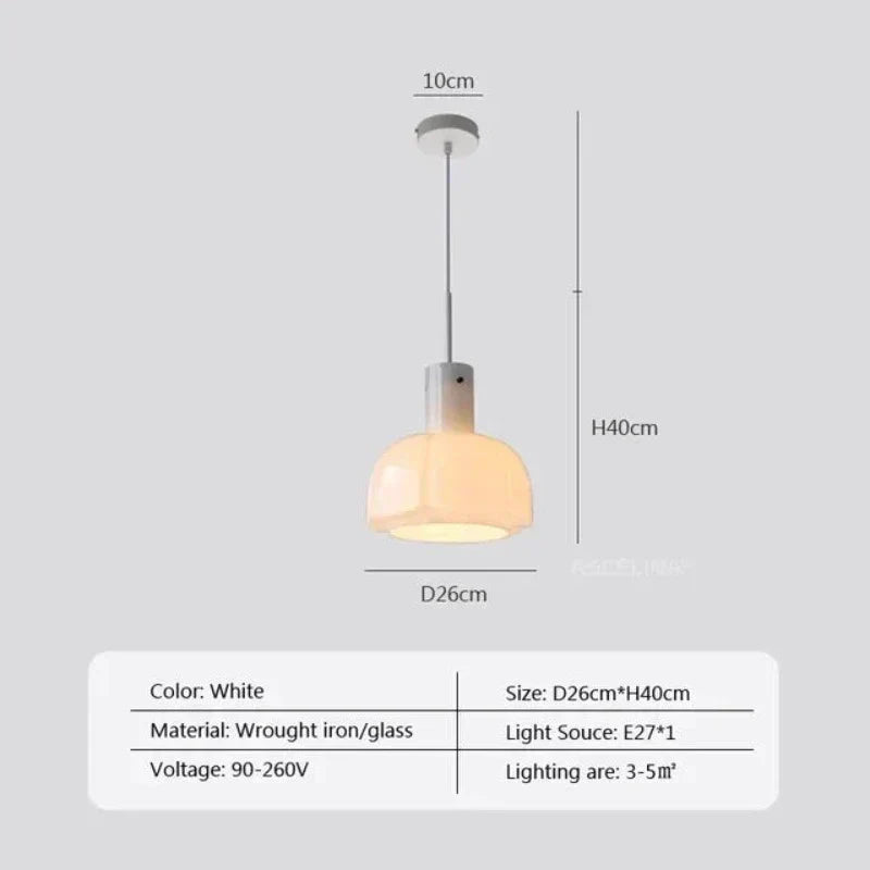 MedievalSimplicity - Lampe suspendue en verre