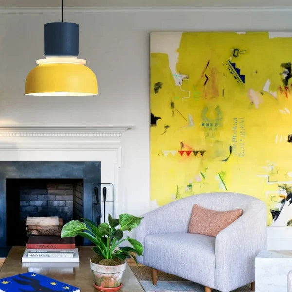 Luminária Suspensa Macaron LumiNord Estilo Escandinavo Alumínio Acrílico