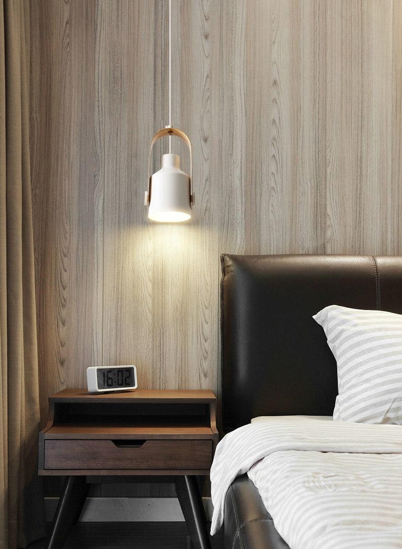 NovaRidge minimalistisk træ- og metalloftspotpendel