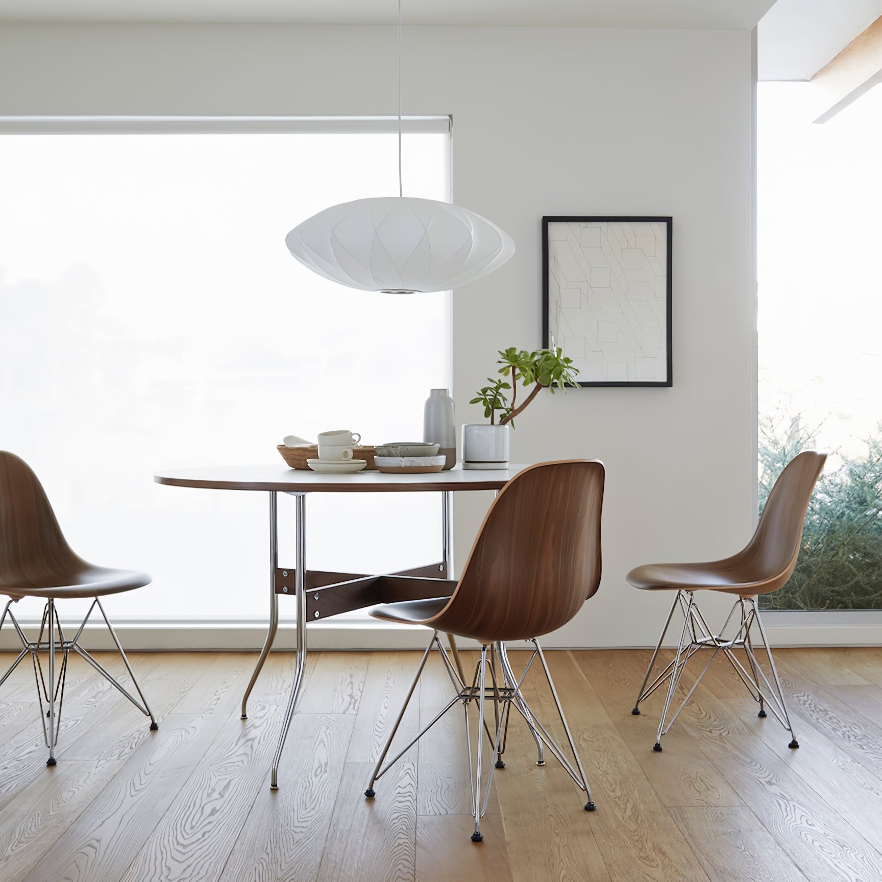 Arlo északi fa és acél függeszték lámpa minimalista stílusban