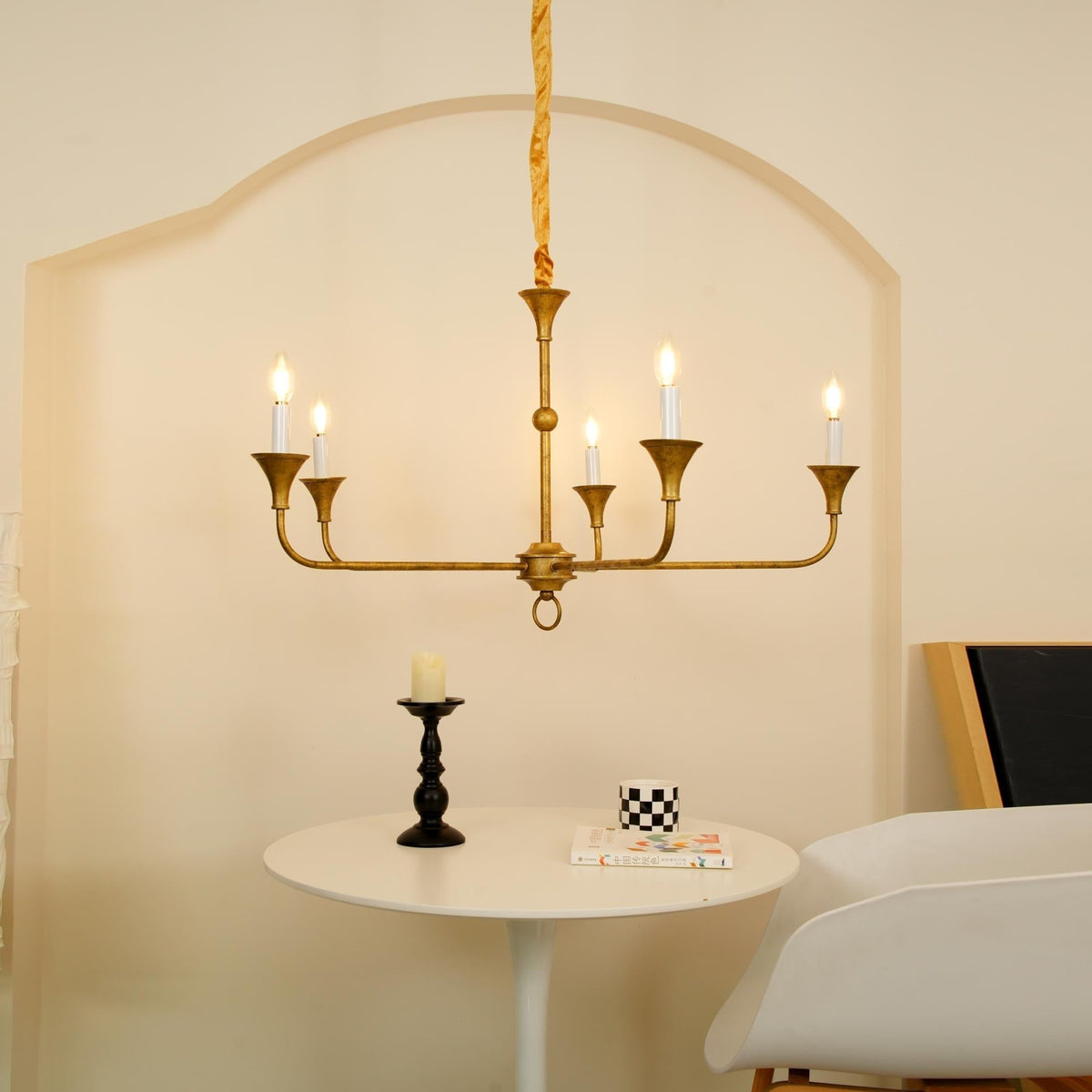 Lampadario Lustra a candele — Elegante, 39.4″/100cm