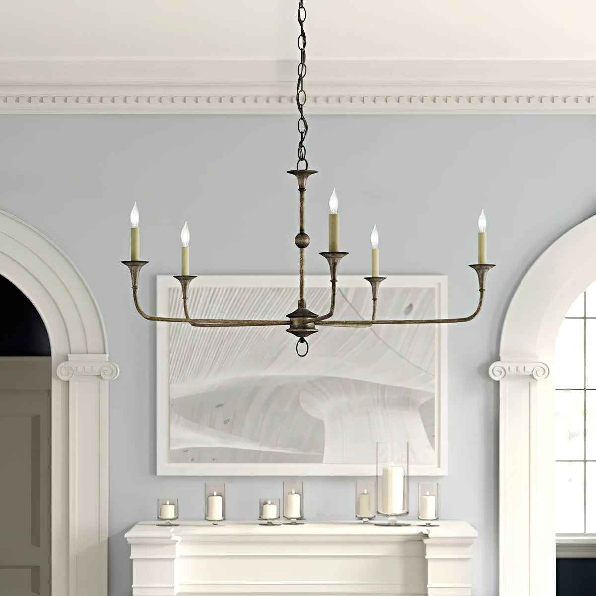 Lampadario Lustra a candele — Elegante, 39.4″/100cm