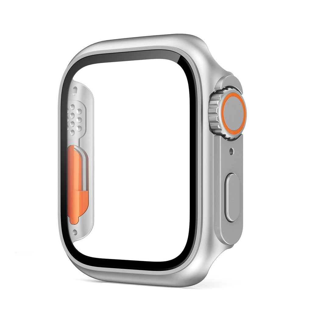 Coque ultra-fine et étanche pour Apple Watch avec film en verre trempé