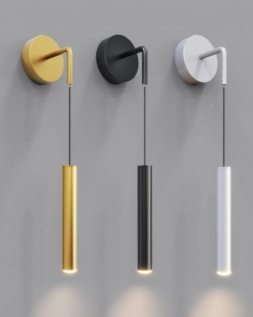 Moderna cilindrična LED zidna svjetiljka za montažu