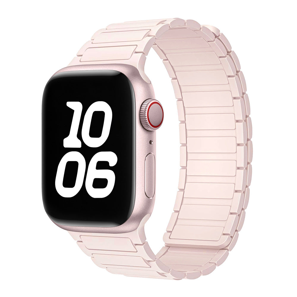 Bracelet boucle magnétique en silicone pour Apple Watch