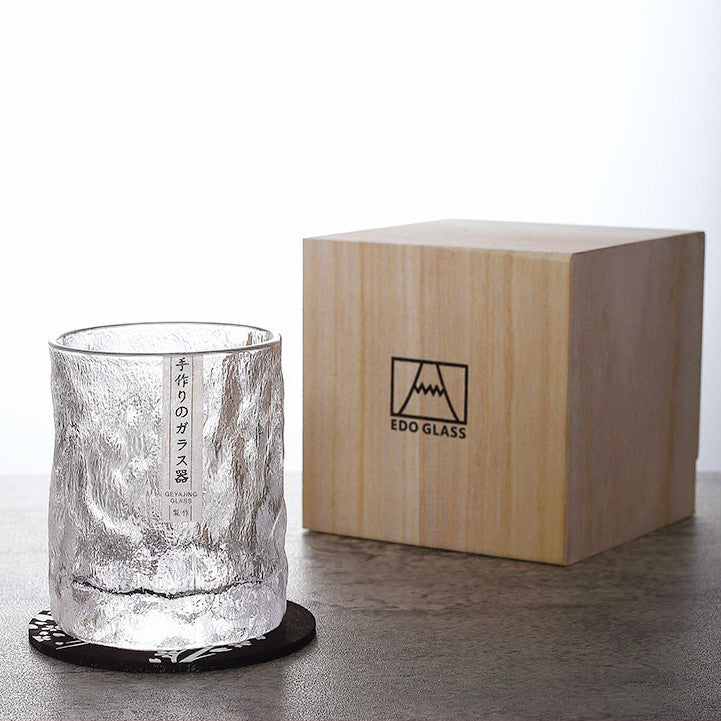 Japanska Edo Kiriko Glacier Whisky-glas