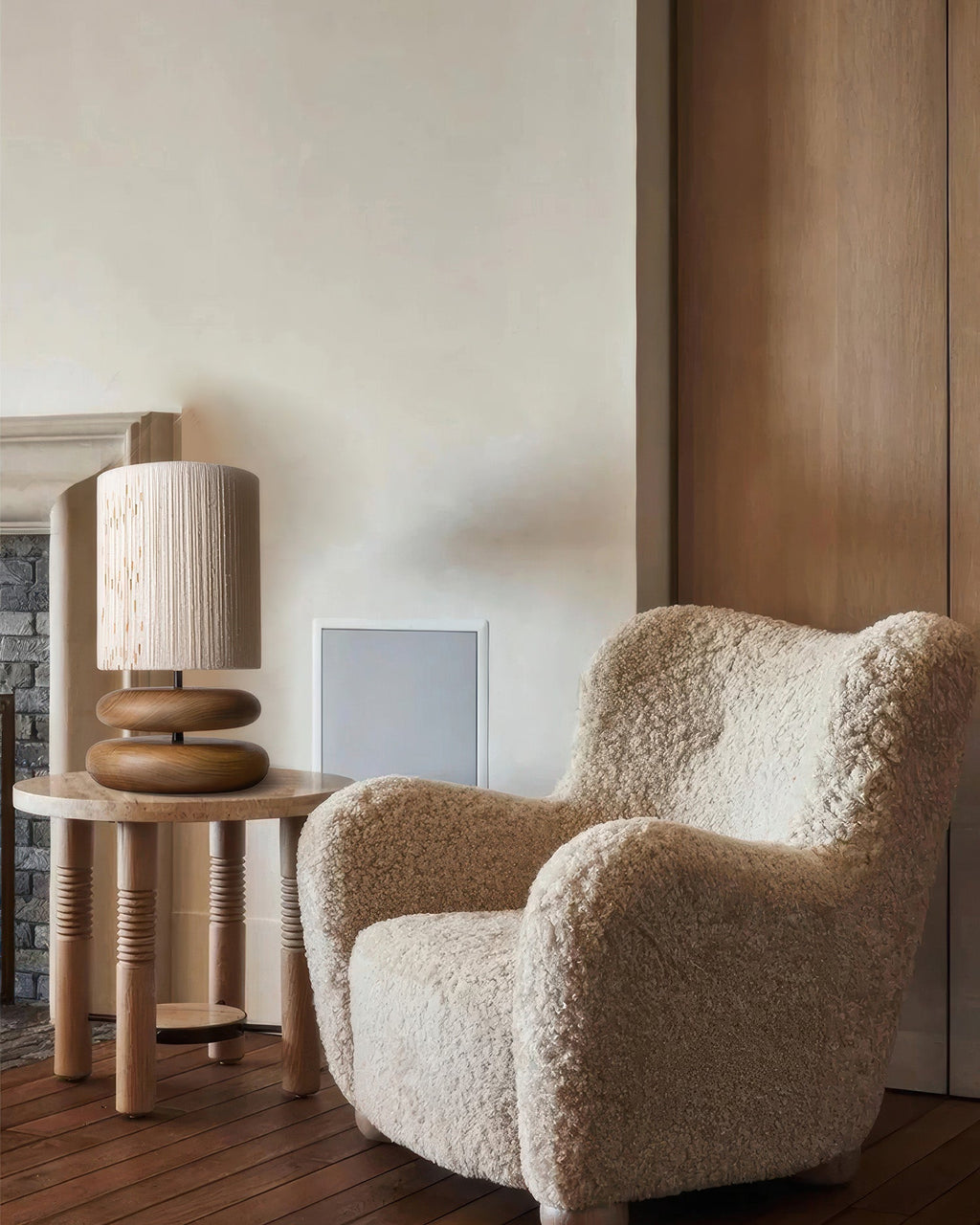 Satori Nyugodt Fa Asztali Lámpa