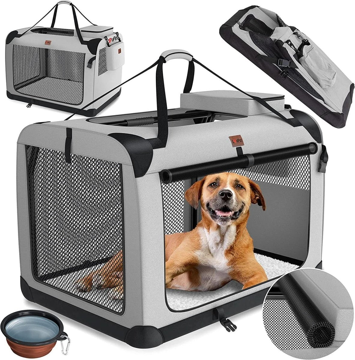 TrailNest Foldable Luxury Pet Carrier For Stress Free Travel With Pets