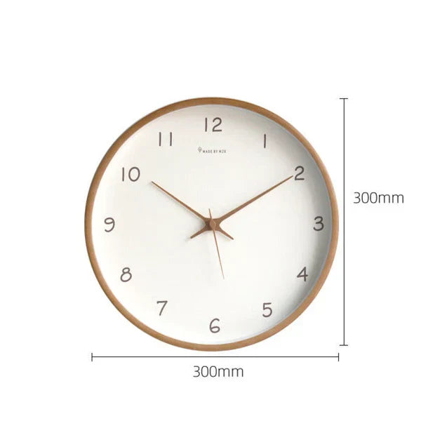 Reloj de Pared Analógico Elegante SereneNest con Movimiento Silencioso