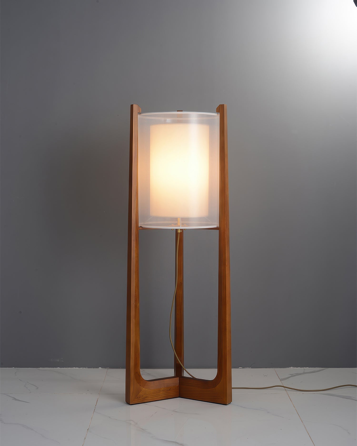 Minimalistička podna lampa Walnut Harmony