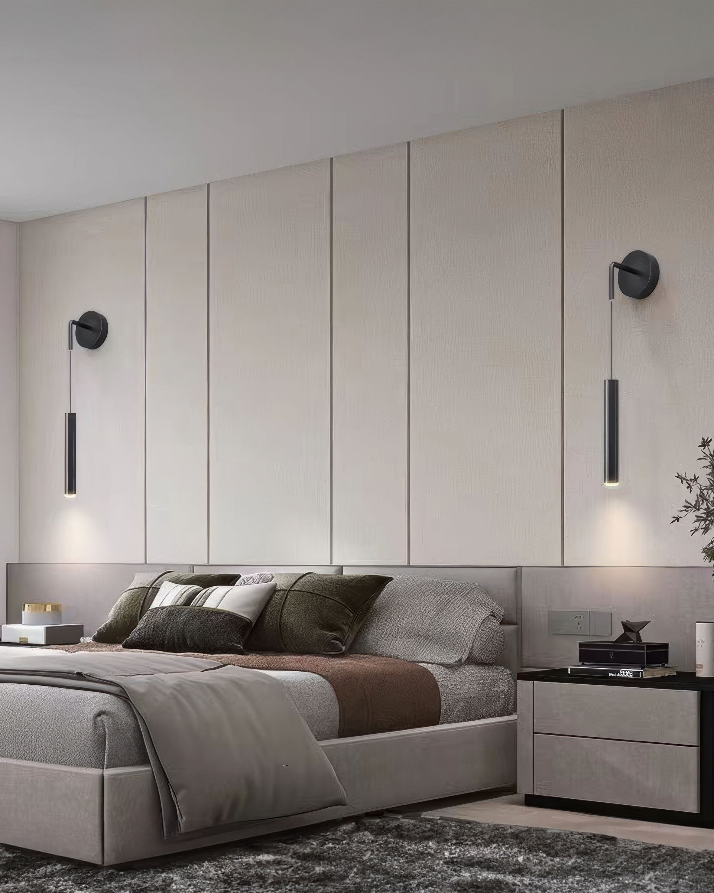 Moderna cilindrična LED zidna svjetiljka za montažu