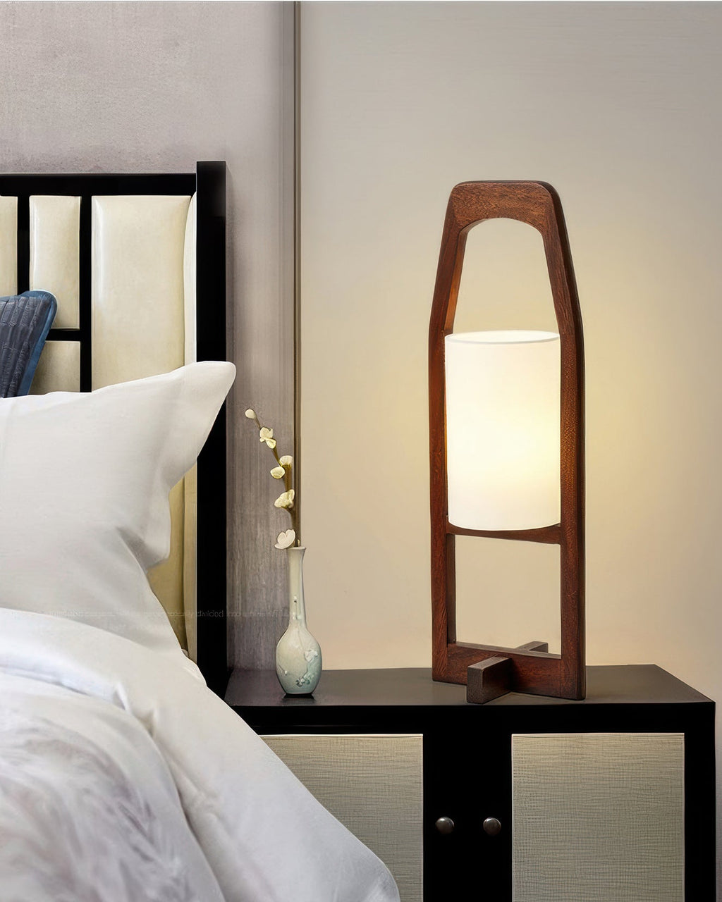 Japanska drvena podna lampa retro zen