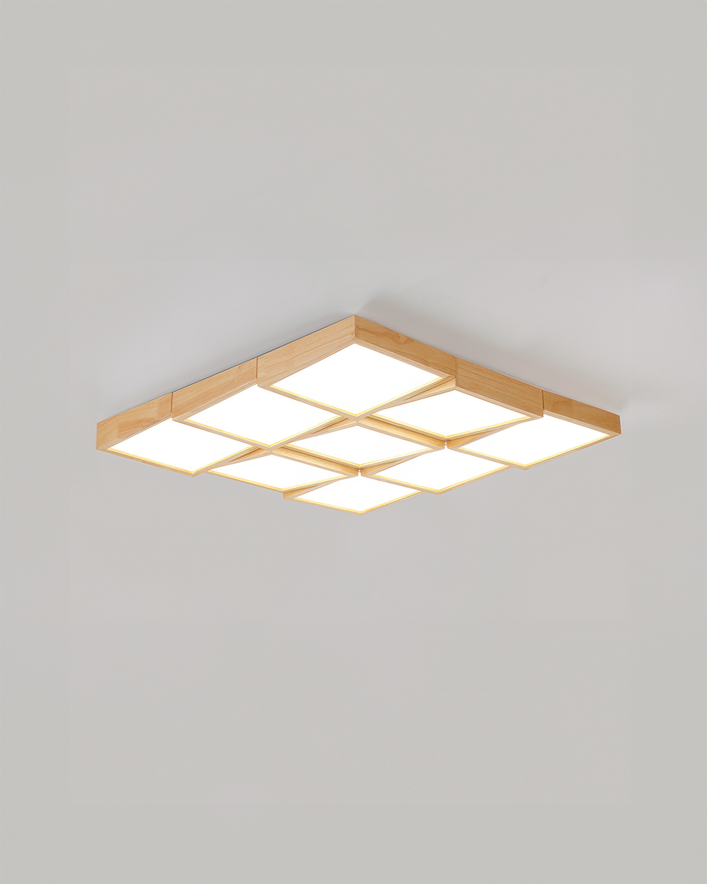 Modernistička stropna lampa od oraha