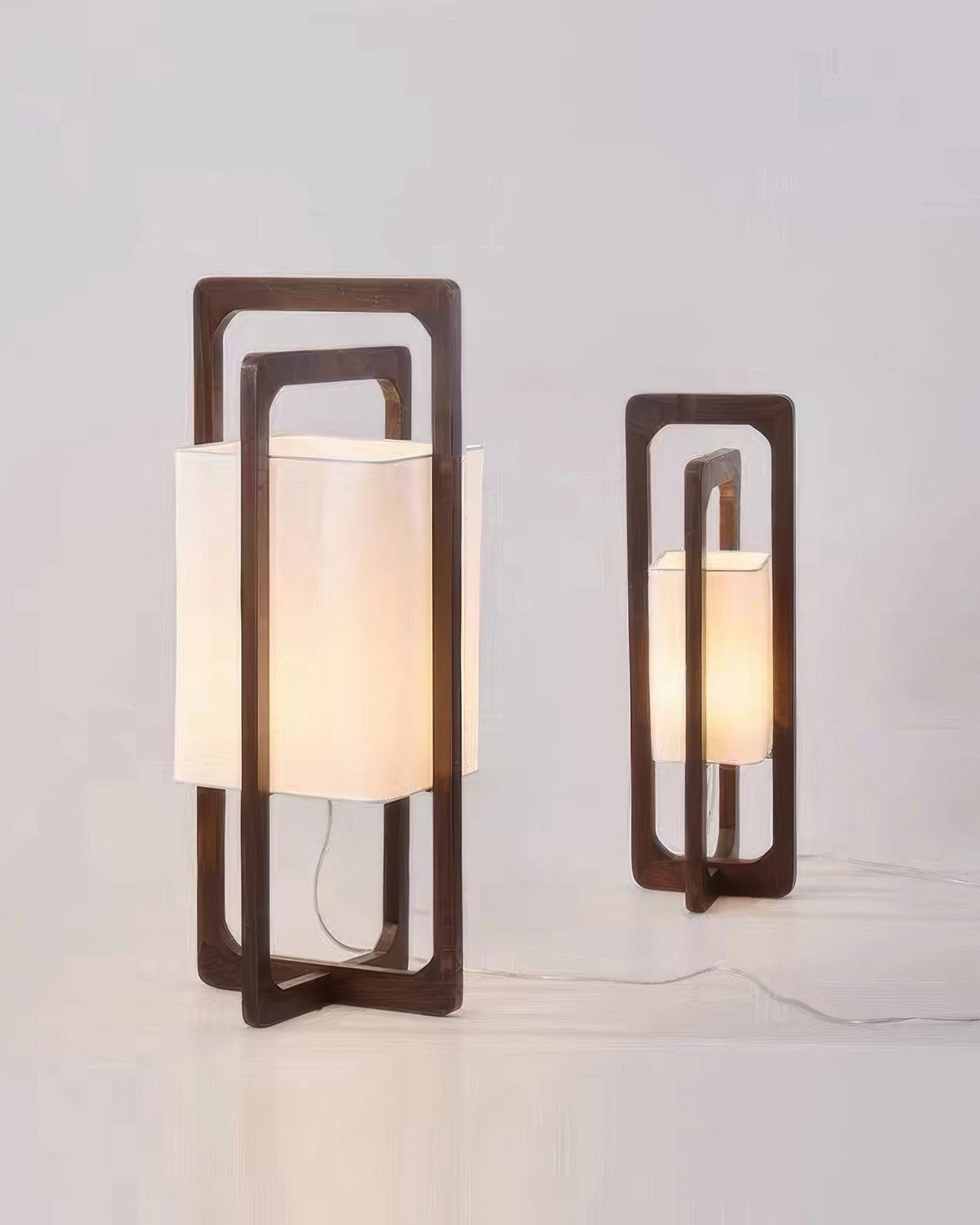 Japanska drvena podna lampa retro zen