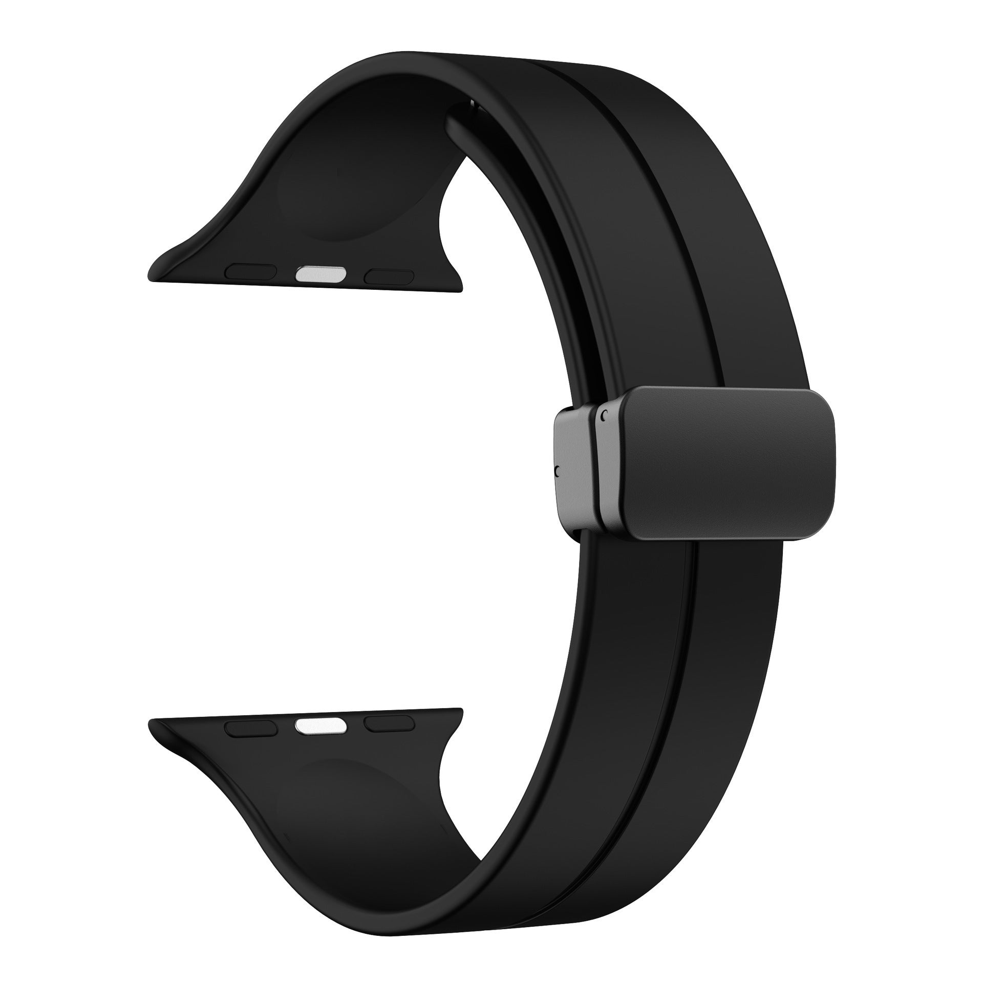 Bracelet pliable magnétique simple en silicone pour Apple Watch
