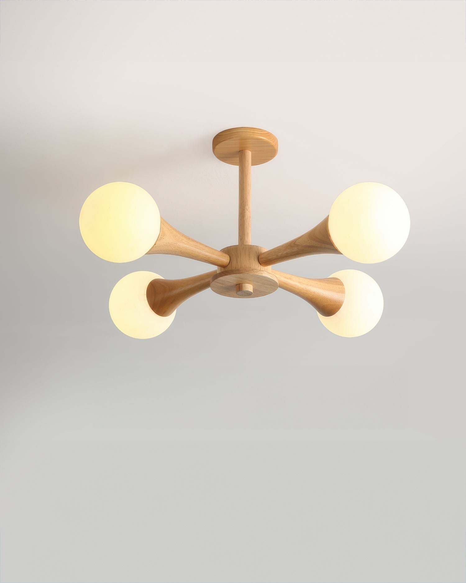 Skandinavska orahova jednostavnost viseća svjetiljka