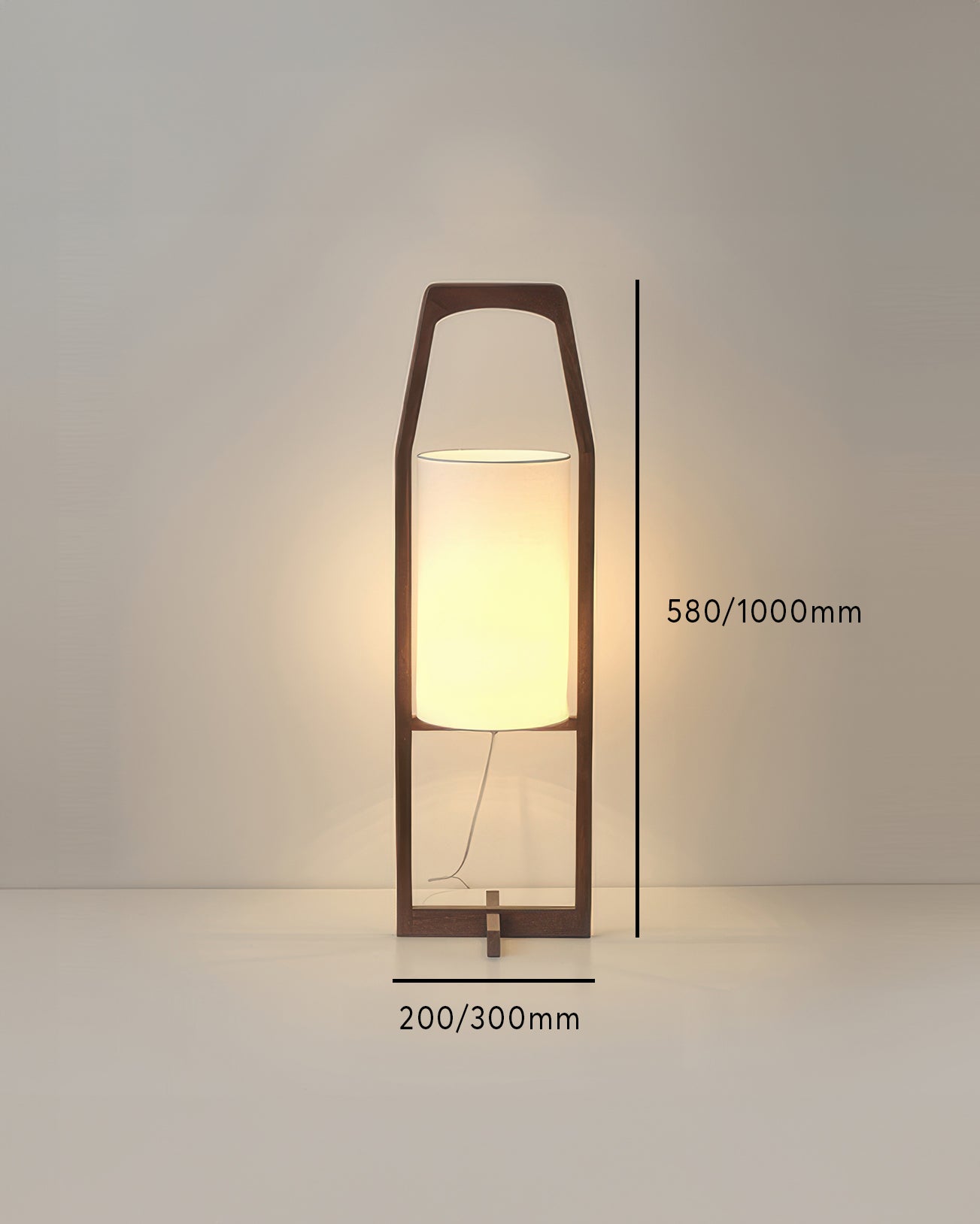 Japanska drvena podna lampa retro zen