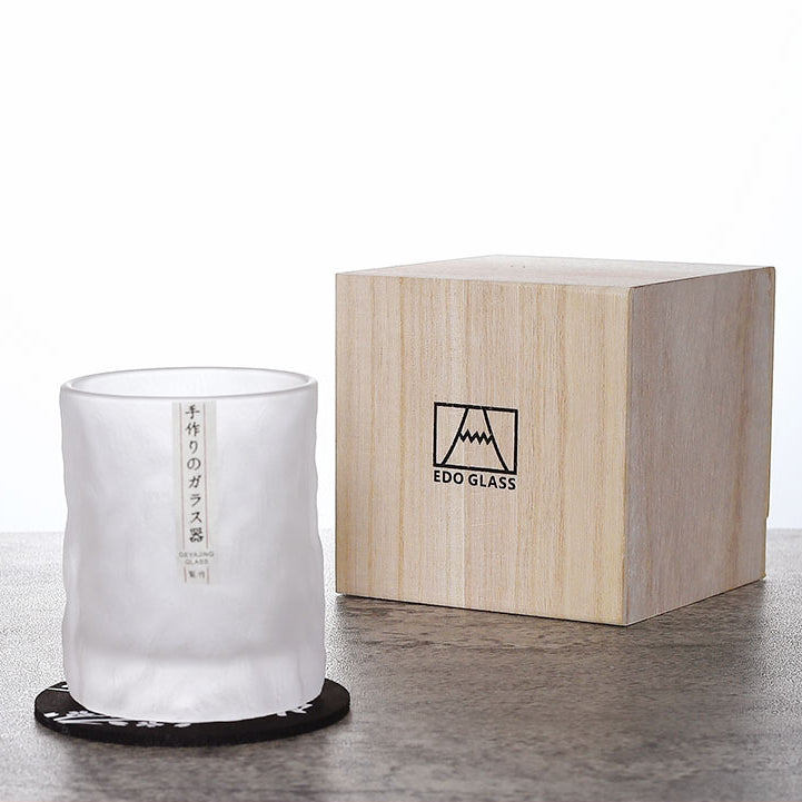 Japanska Edo Kiriko Glacier Whisky-glas