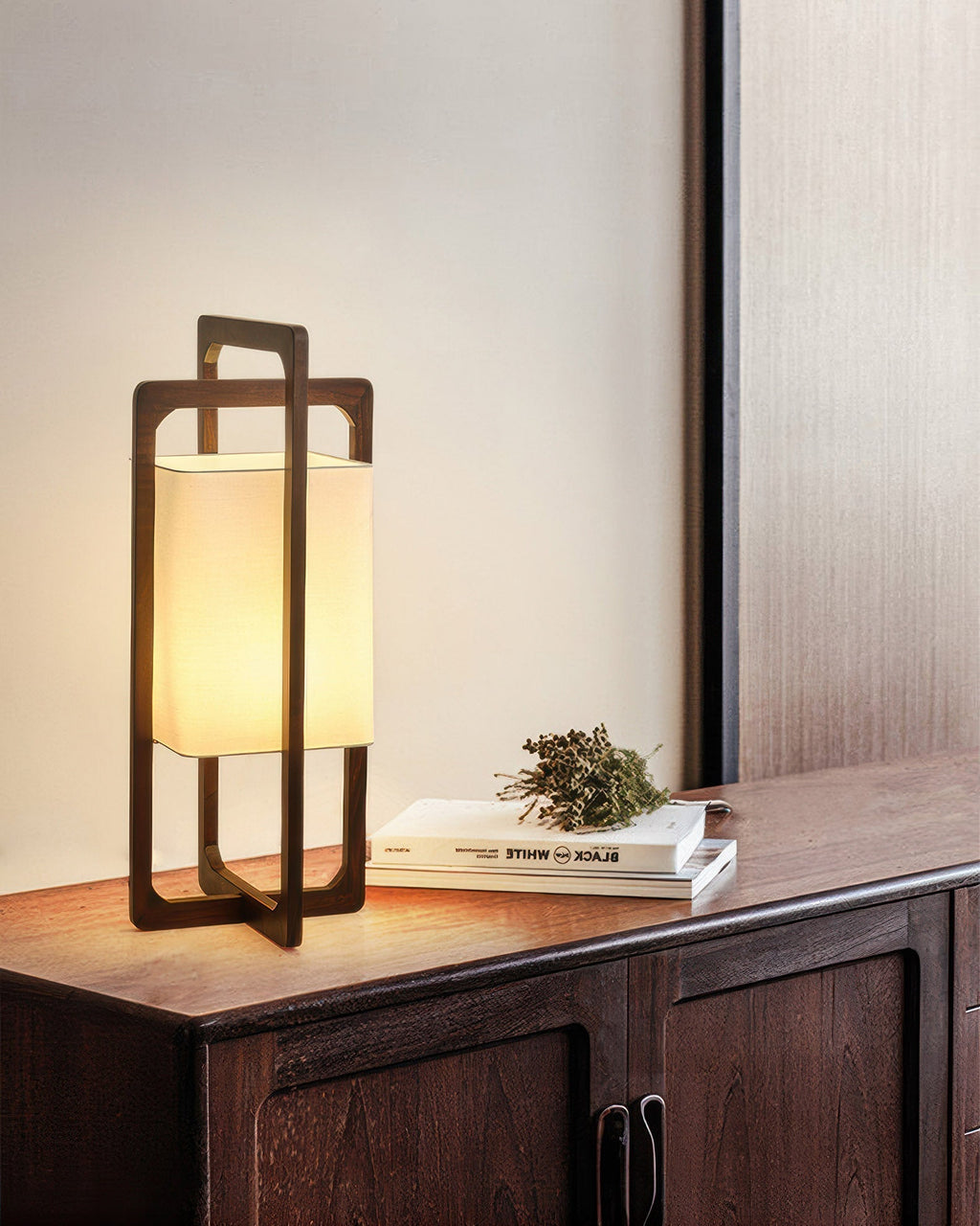 Japanska drvena podna lampa retro zen