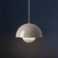Lámpara de techo colgante con cúpula semicircular de una luz Nova Macaron