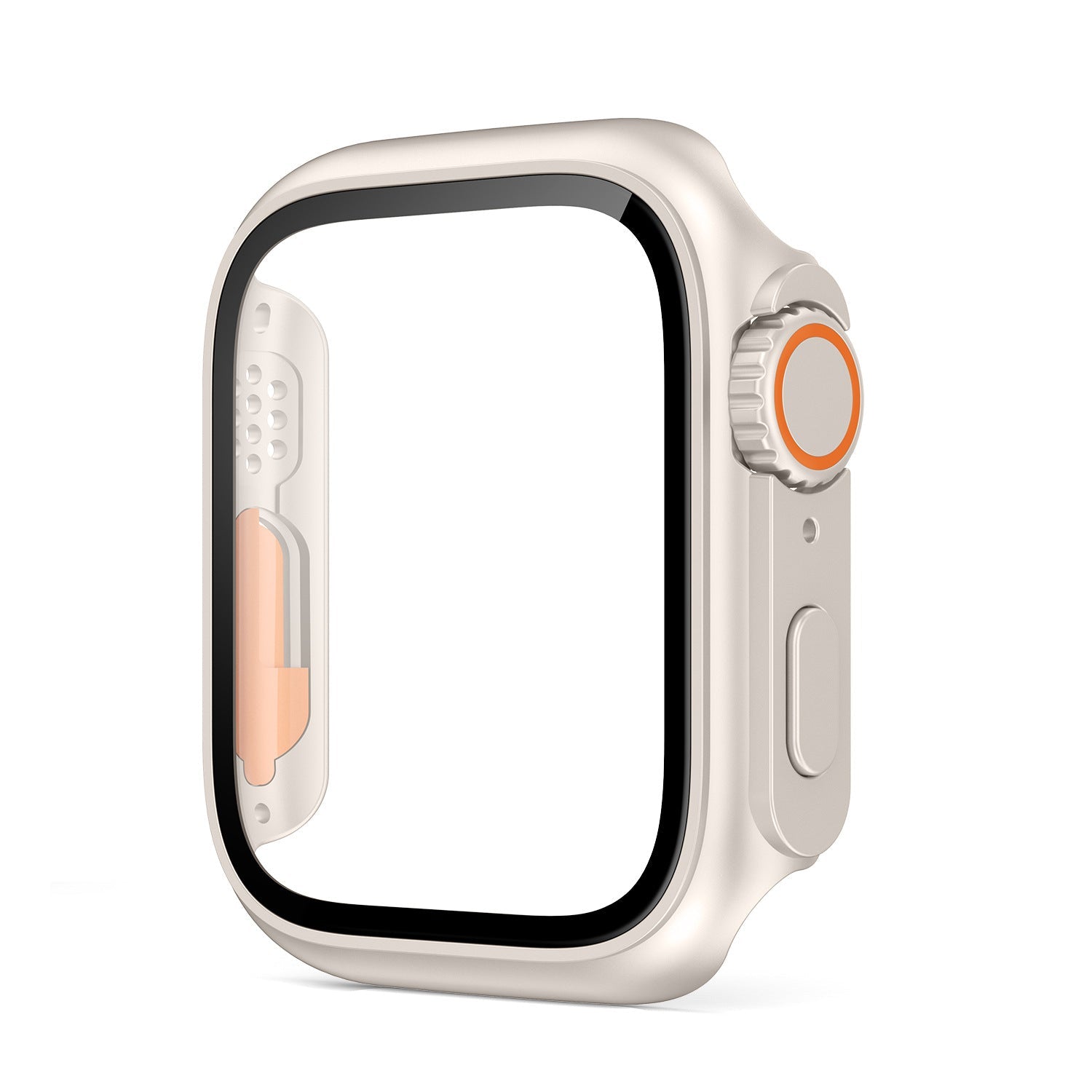 Coque ultra-fine et étanche pour Apple Watch avec film en verre trempé