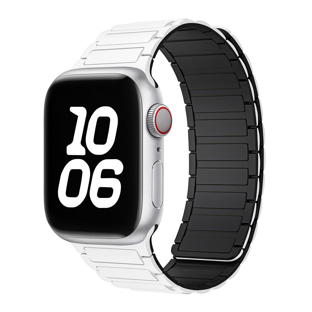 Bracelet boucle magnétique en silicone pour Apple Watch