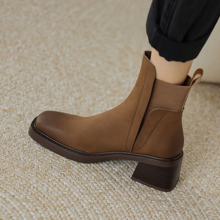 Bottes cheville en cuir italien Grazia