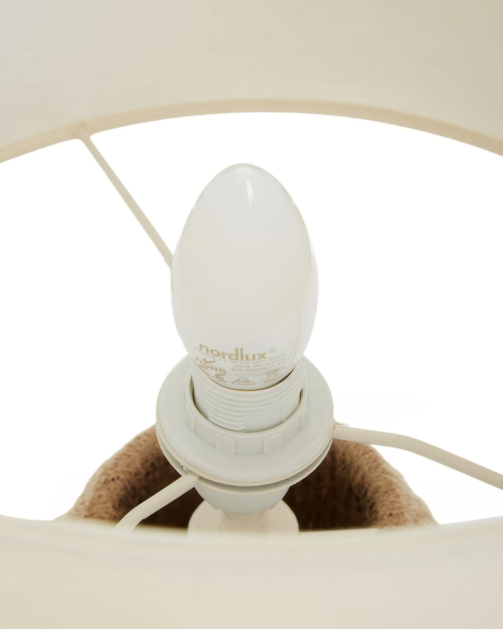 Ručni tkani stolna lampa od konoplje