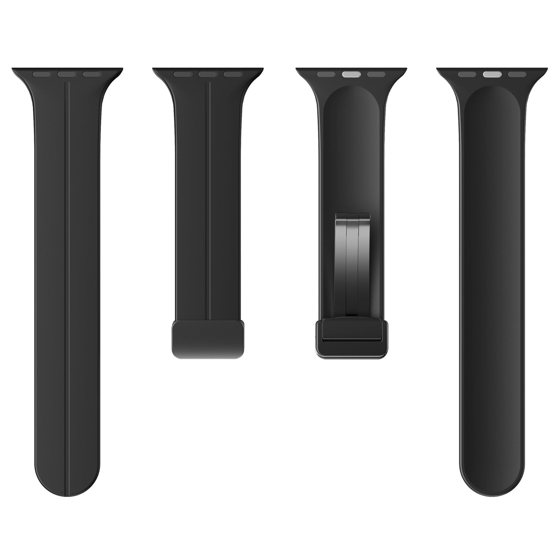 Bracelet pliable magnétique simple en silicone pour Apple Watch