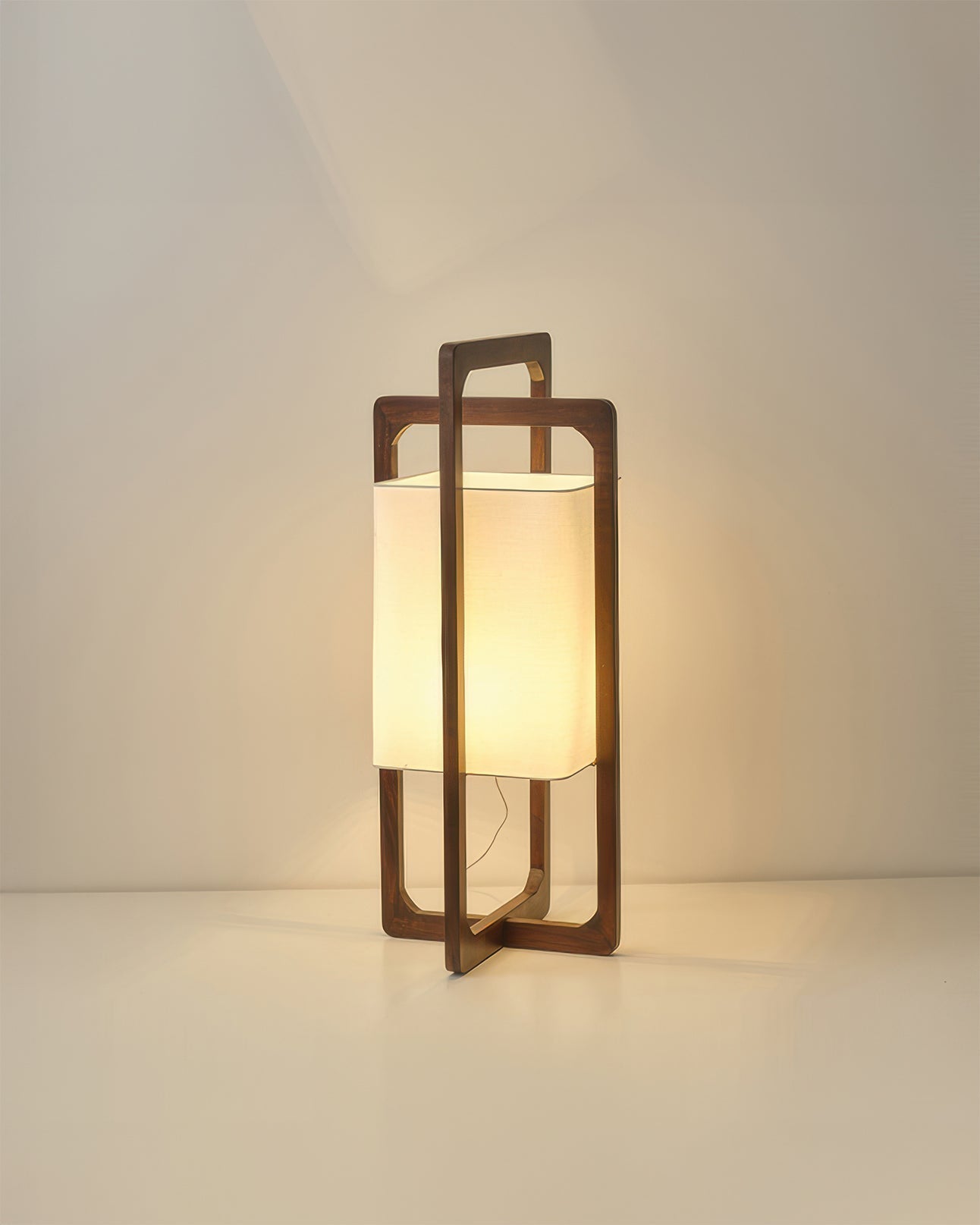 Japanska drvena podna lampa retro zen