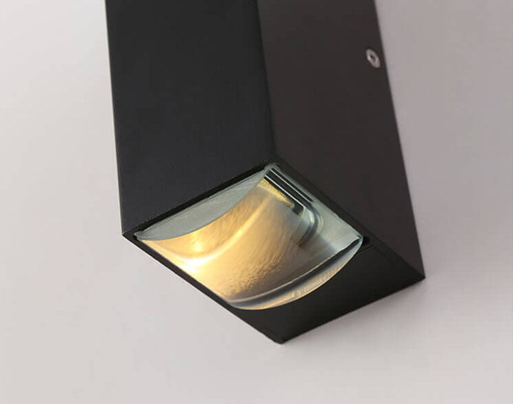 AeroGlow 防水 LED 户外墙灯 矩形上下照铝制灯具
