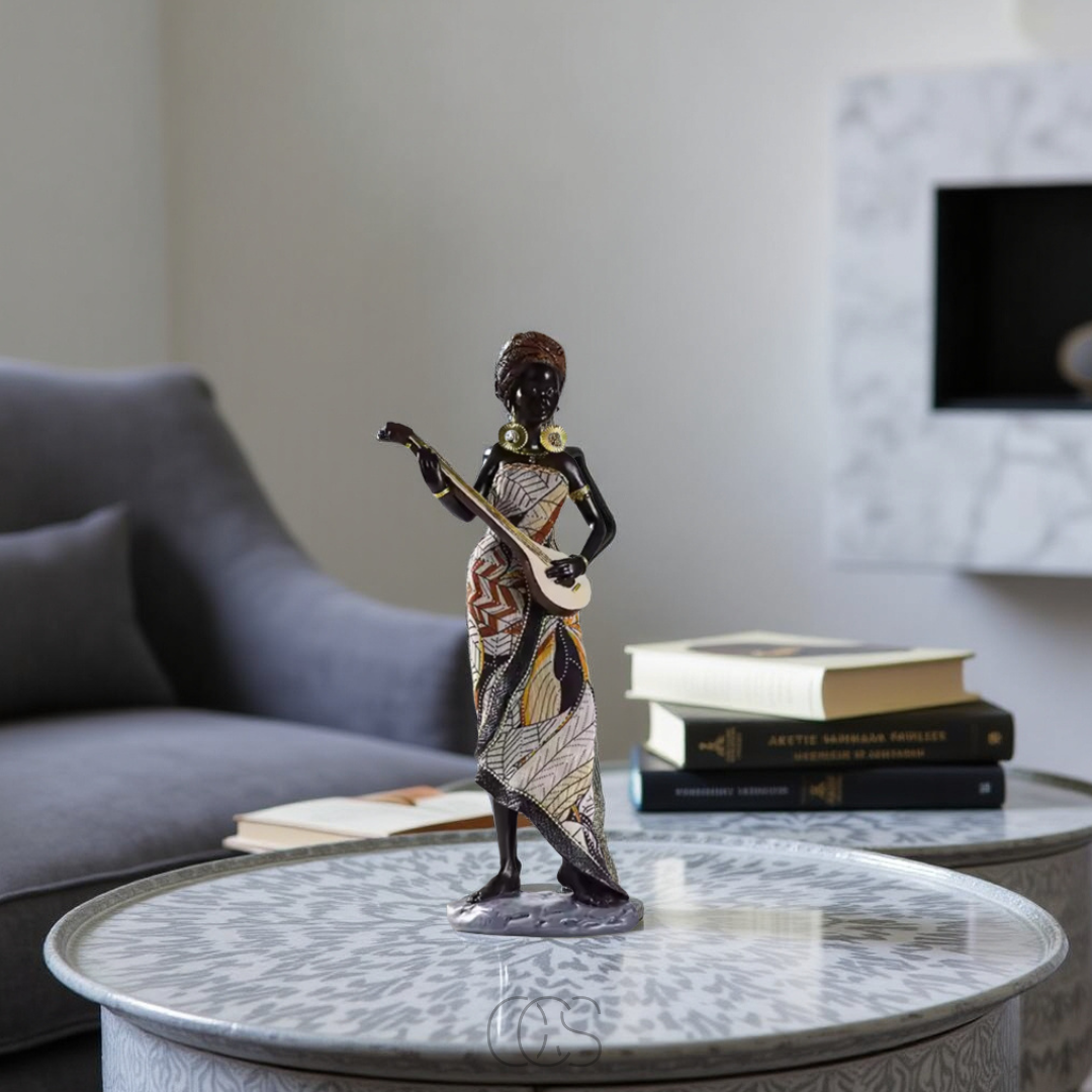 African Musicians Statue Set - Decorative Sculptures | Orntli