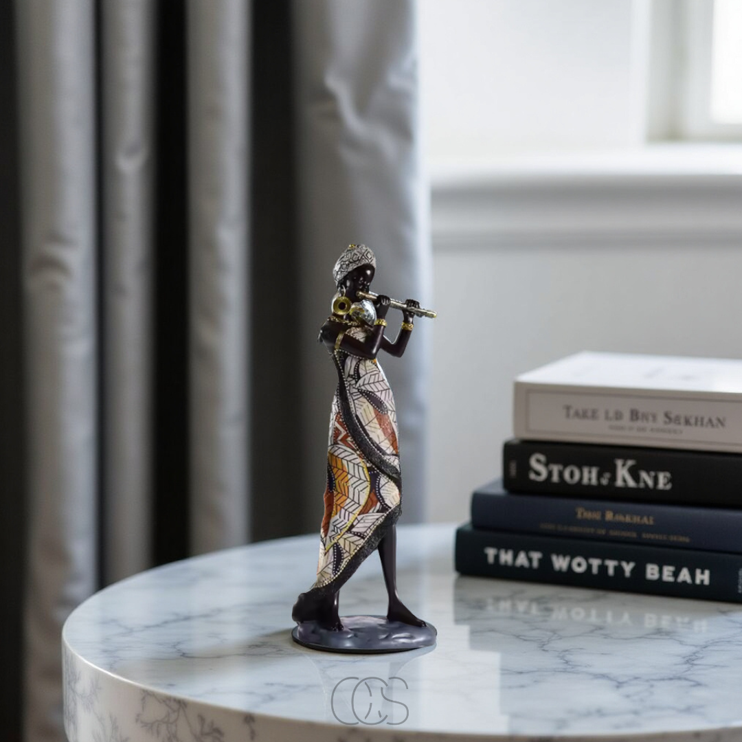 African Musicians Statue Set - Decorative Sculptures | Orntli