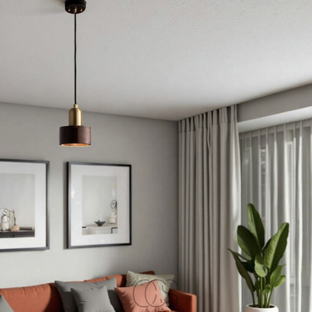 Design pendant lamp with gold accent | Orntli