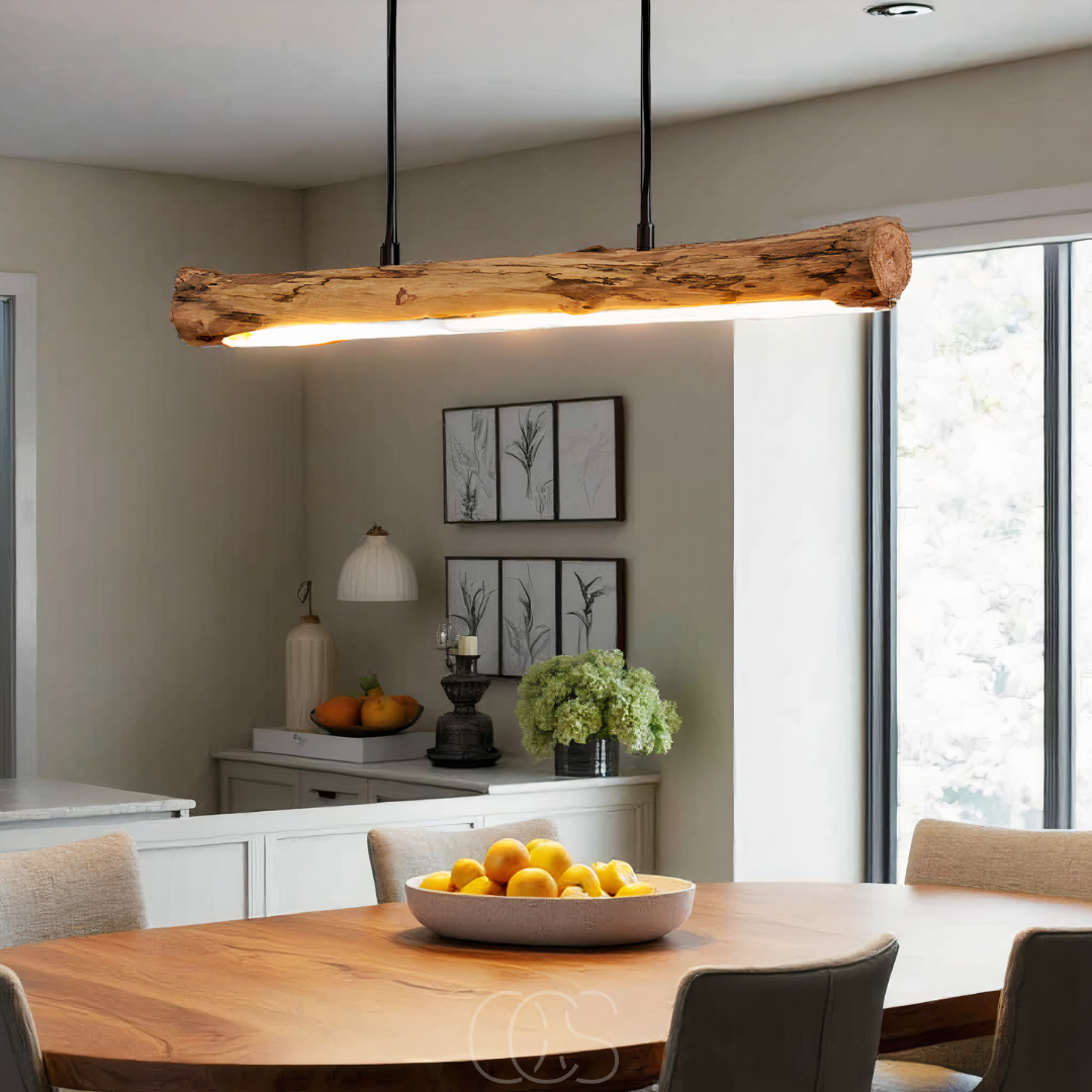 Dimmable wooden pendant lamp | Orntli