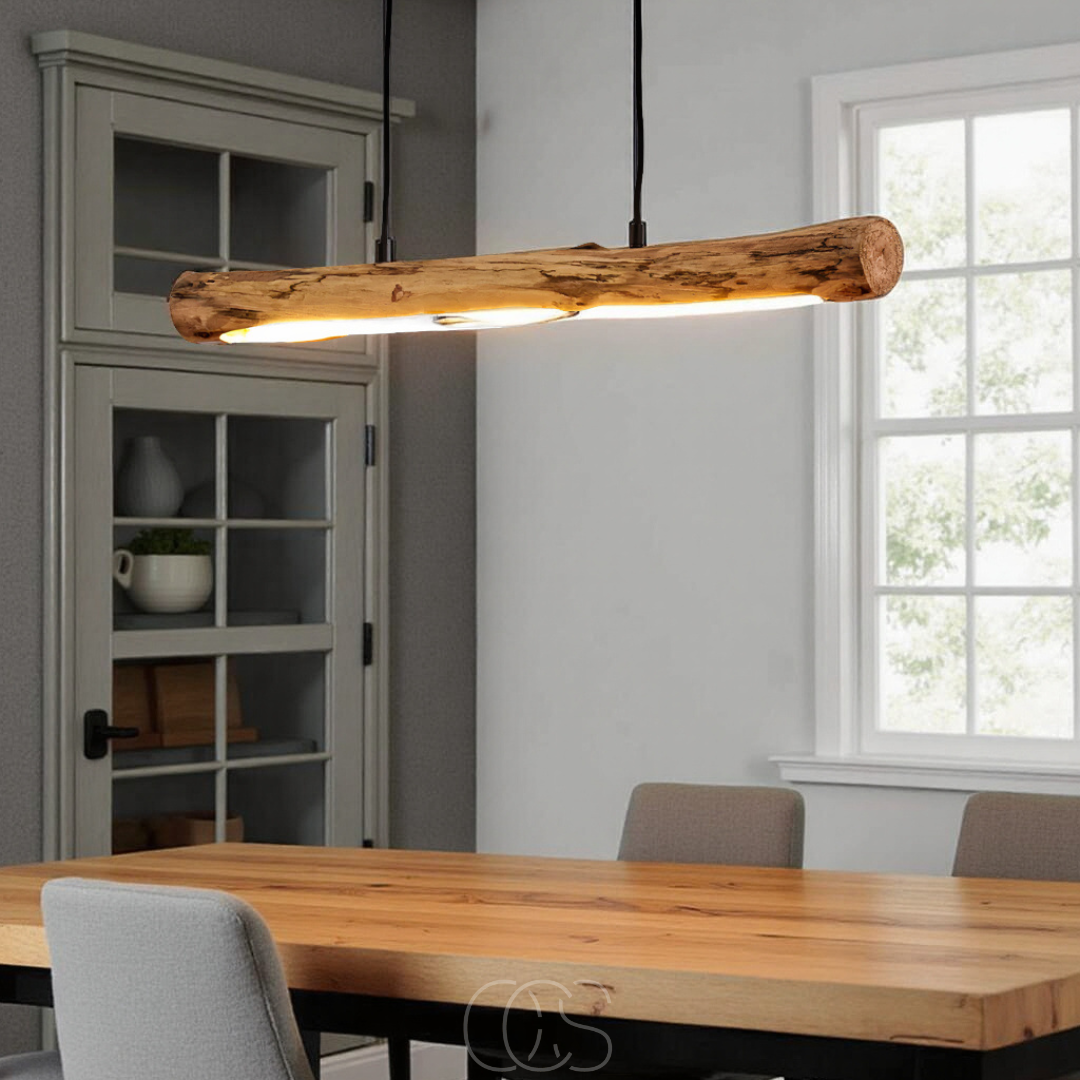 Dimmable wooden pendant lamp | Orntli