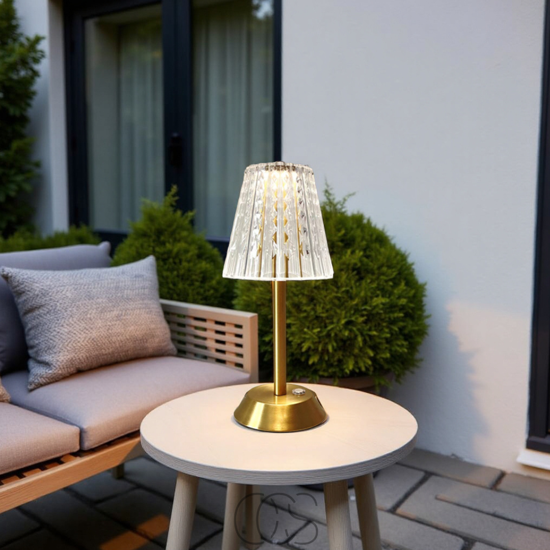 Lámpara de ambiente de cristal LED - luz lujosa, donde quieras | Orntli