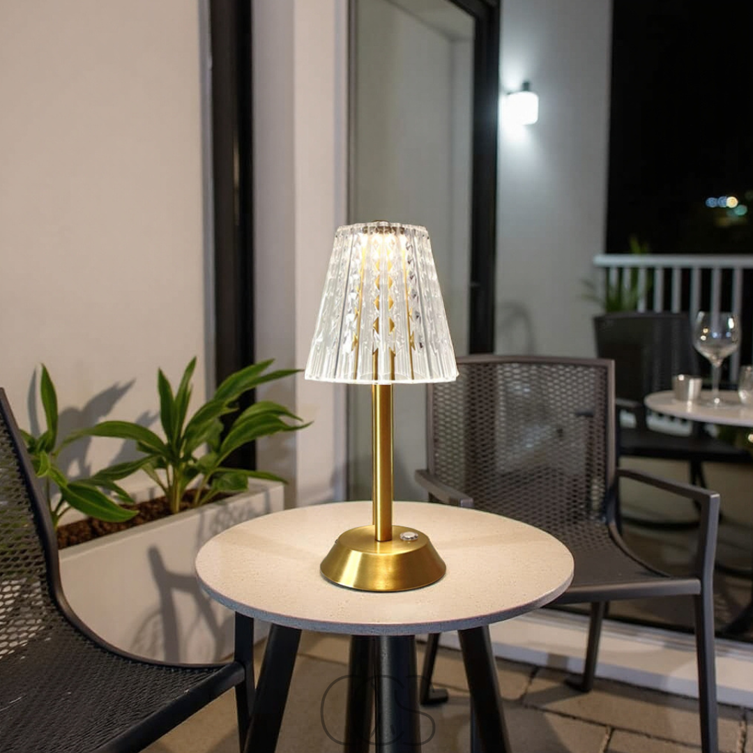 Lámpara de ambiente de cristal LED - luz lujosa, donde quieras | Orntli