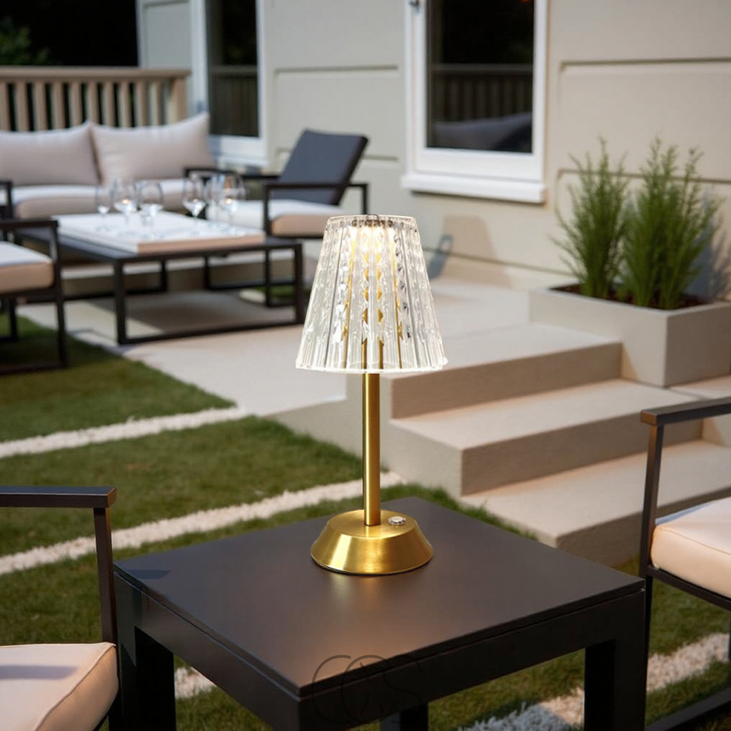 Lámpara de ambiente de cristal LED - luz lujosa, donde quieras | Orntli