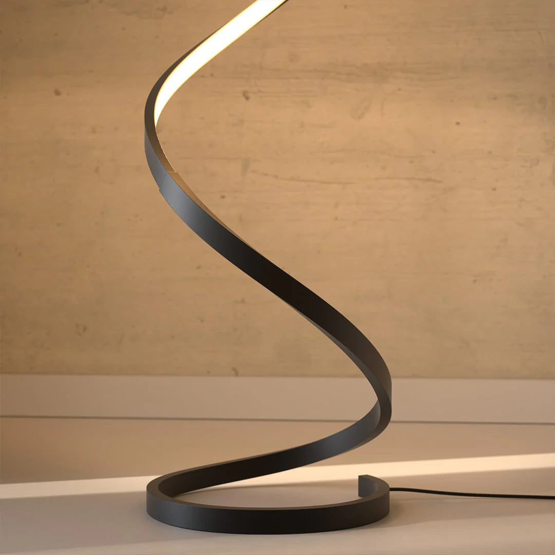 Lámpara de pie espiral LED regulable | Orntli