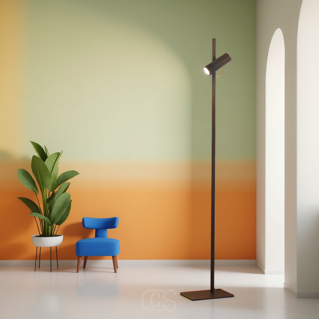 LED-Stehlampe mit Spotlicht - Leselampe | Orntli