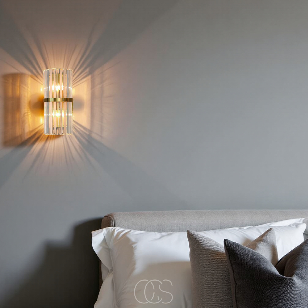 Luxury Crystal Wall Lamp - Stainless Steel & Crystal | Orntli