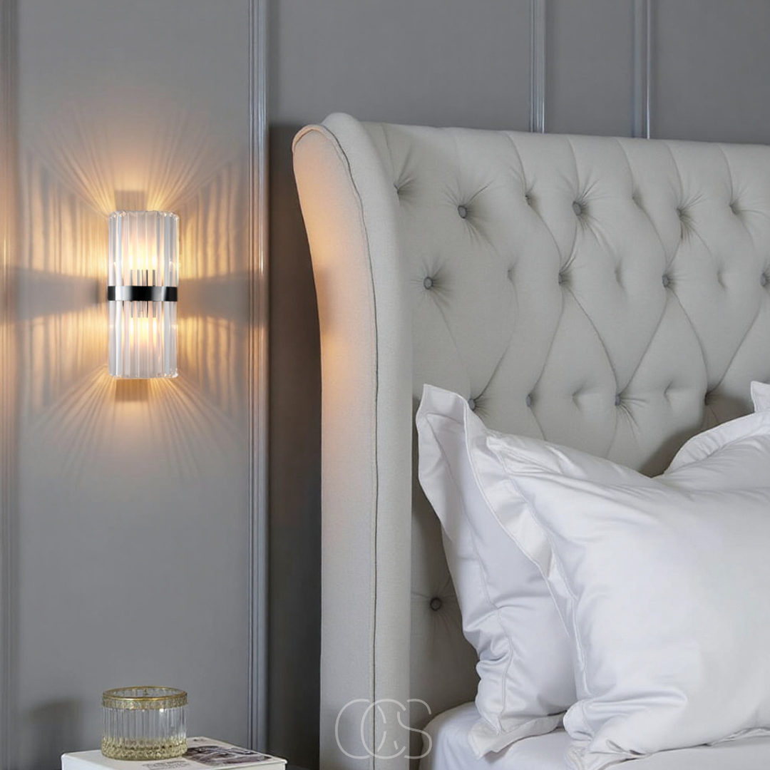 Luxury Crystal Wall Lamp - Stainless Steel & Crystal | Orntli